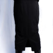 Load image into Gallery viewer, Long black skirt back view with 6 inch slit for easy mobility